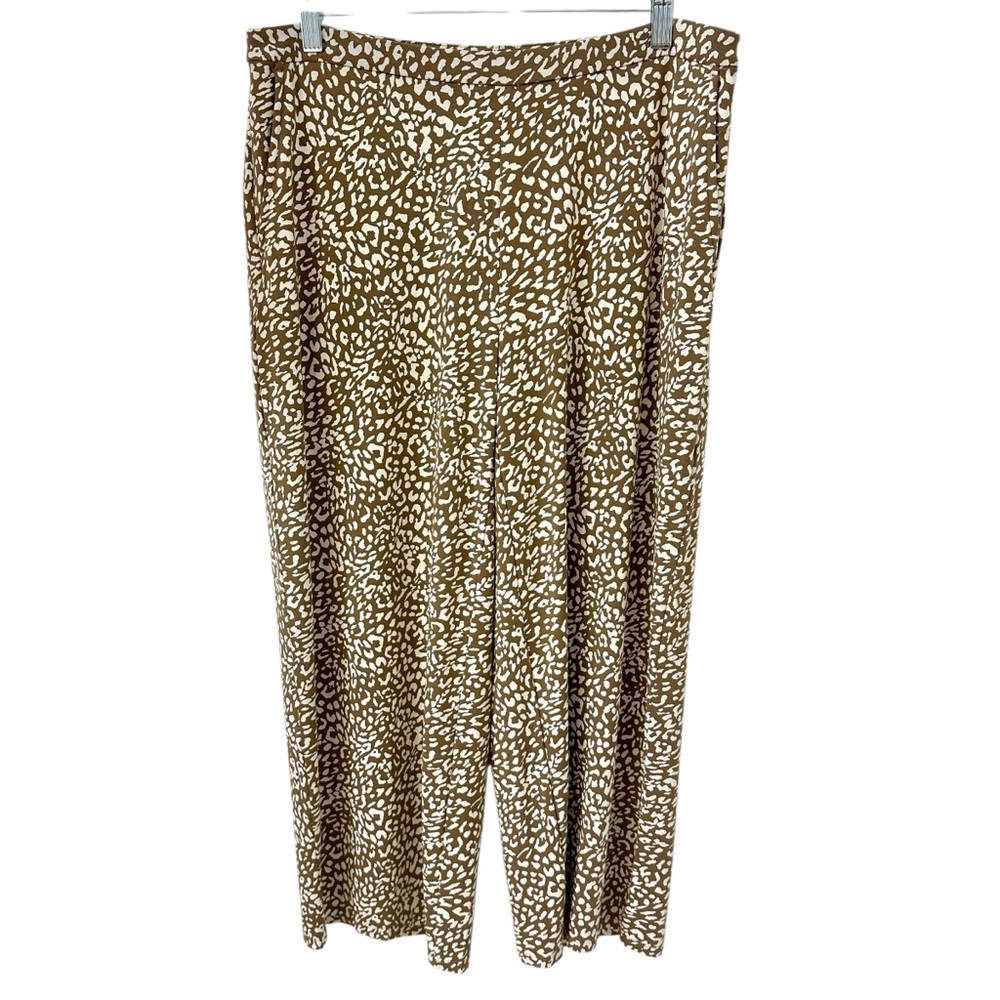 J. Jill Wide Leg Cropped Pant with Elastic Waist Size Medium Never Worn